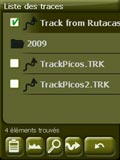 Liste des Traces