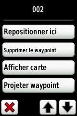 Page Modif. waypoint