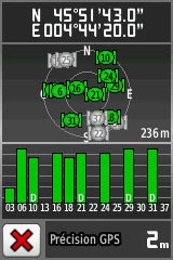 écran satellites